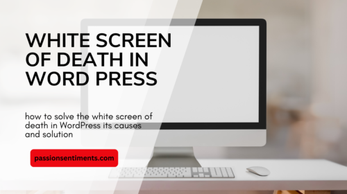 white screen website